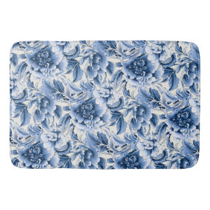 Franse toile & toile de Jouy. Blauw. Badmat