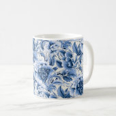 Franse toile & toile de Jouy. Blauw. Mok (Voorkant rechts)