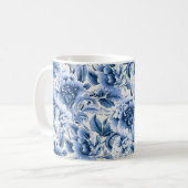 Franse toile & toile de Jouy. Blauw. Mok (Voorkant links)