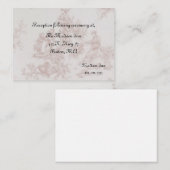 Franse Toile Trouwbehuizingskaarten Informatiekaartje (Voorkant / Achterkant)