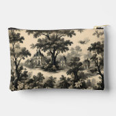 Franse Toile - Zwart Design op Crème Etui (Achterkant)