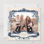 Franse toiletartikelen | Chinoiserie Nativity Feestdagenkaart (Achterkant)