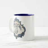 Franse toilethoek Tweekleurige Koffiemok (Voorkant links)