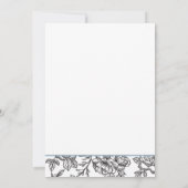 Franse toiletten en blauwe boog kaart (Achterkant)