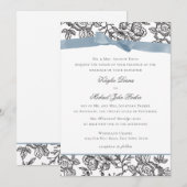 Franse toiletten en blauwe boog kaart (Voorkant / Achterkant)