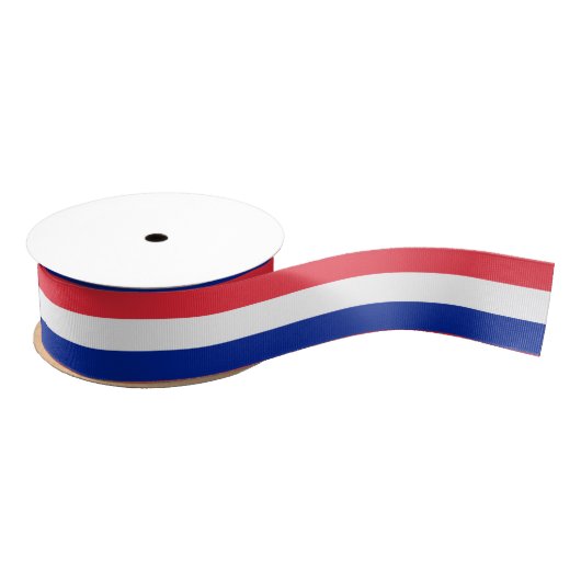 Franse Tricolor Flag & Franse vakantie/sport Grosgrain Lint (Spoel)