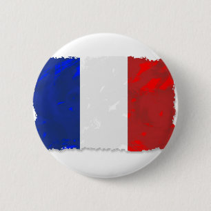 Franse tricolor ronde button 5,7 cm
