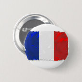 Franse tricolor ronde button 5,7 cm (Voorkant /achterkant)