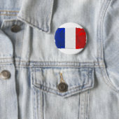 Franse tricolor ronde button 5,7 cm (In situ)