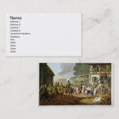 Franse troepen die een visitekaartje (Voorkant / Achterkant)