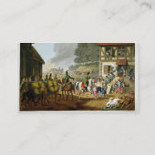 Franse troepen die een visitekaartje (Achterkant)