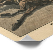 Franse troepen in de Sahara Poster (Hoek)