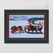  Franse trol als kerstman Feestdagenkaart (Voorkant)