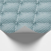 Franse trompe L'oeil Tufted Cushion Blue Diamond Cadeaupapier (Hoek)