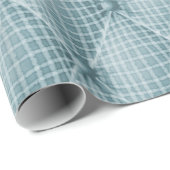 Franse trompe L'oeil Tufted Cushion Blue Diamond Cadeaupapier (Rol Hoek)