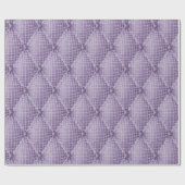 Franse trompe L'oeil Tufted Cushion Paars Diamond Cadeaupapier (Vlak)
