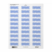 Franse trouw bloem iets blauw etiket (Full Sheet)