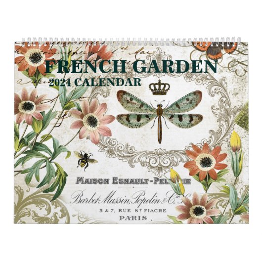  Franse tuin 2024 kalender (Hoes)