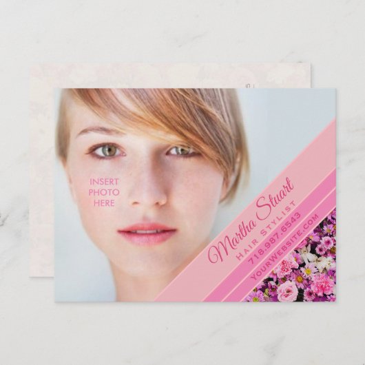 Franse tuin - aankondigingskaart (Voorkant / Achterkant)