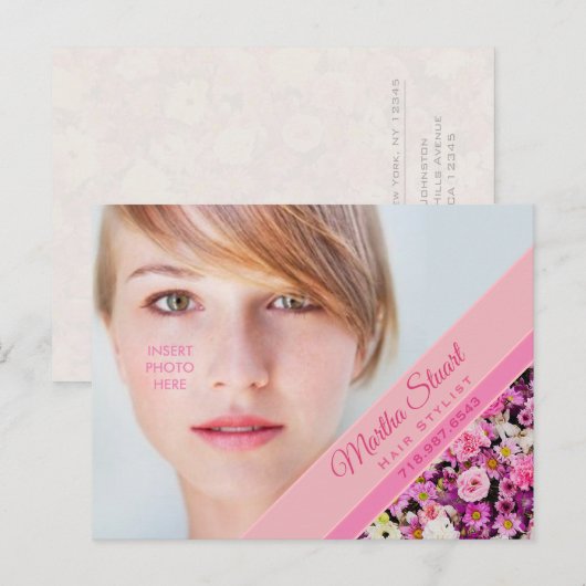 Franse tuin - aankondigingskaart (Voorkant / Achterkant)