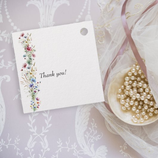 Franse Tuin Bloem Bedankjes Labels