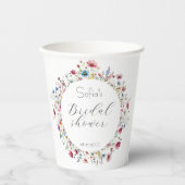 Franse Tuin Bloem Papieren Bekers (Voorkant)