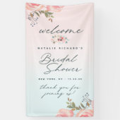 Franse Tuin Bloemen Pioen Vrijgezellenfeest Welkom Spandoek (Verticaal)