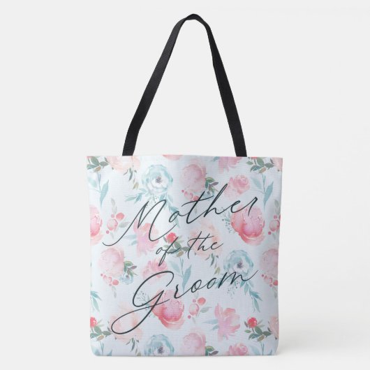 Franse Tuin Bloemenpioen Moeder van de bruidegom Tote Bag (Voorkant)