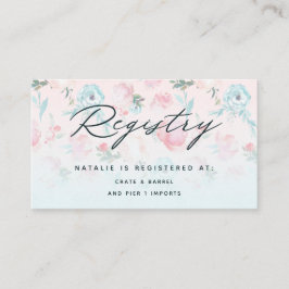 Franse Tuin Bloemrijke Bruidsfeest Cadeau Registra Informatiekaartje