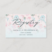 Franse Tuin Bloemrijke Bruidsfeest Cadeau Registra Informatiekaartje (Voorkant)