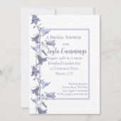 Franse tuin Bluebell Flowers Vrijgezellenfeest Kaart (Voorkant)