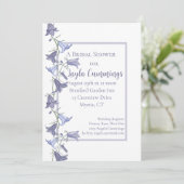 Franse tuin Bluebell Flowers Vrijgezellenfeest Kaart (Staand voorkant)