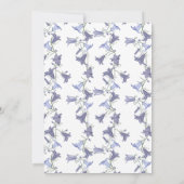 Franse tuin Bluebell Flowers Vrijgezellenfeest Kaart (Achterkant)