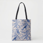 Franse tuin Delight Toile de Jouy Tote Bag (Voorkant)