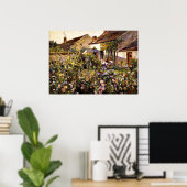 Franse tuin - een schilderij van Otto Stark Poster (Thuiskantoor)