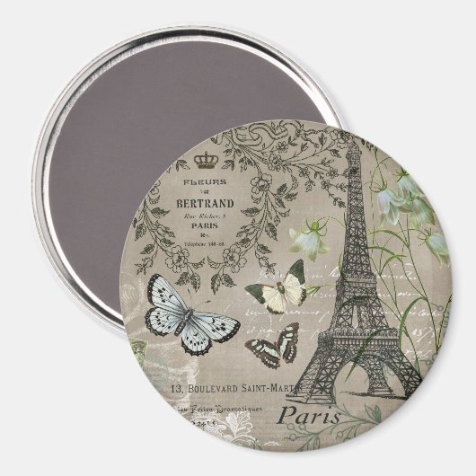  Franse tuin Eiffeltoren magneet (Voorkant / Achterkant)