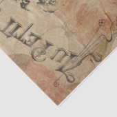 Franse tuin Ephemera Pink Floral Tissuepapier (Detail)