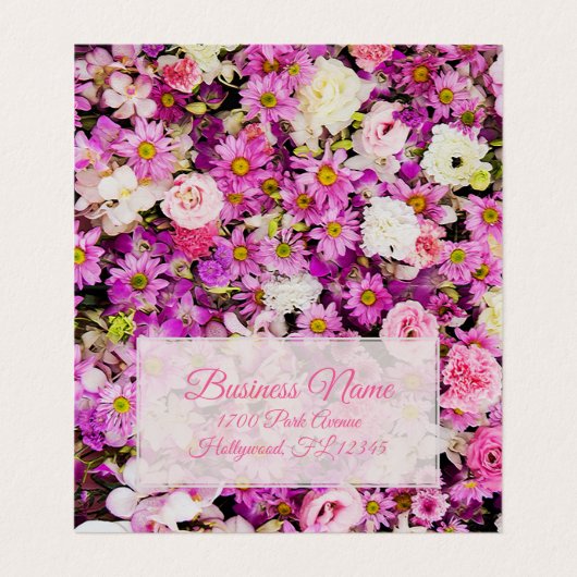 Franse tuin - Folded Visitekaartje (Binnenkant ongevouwen)