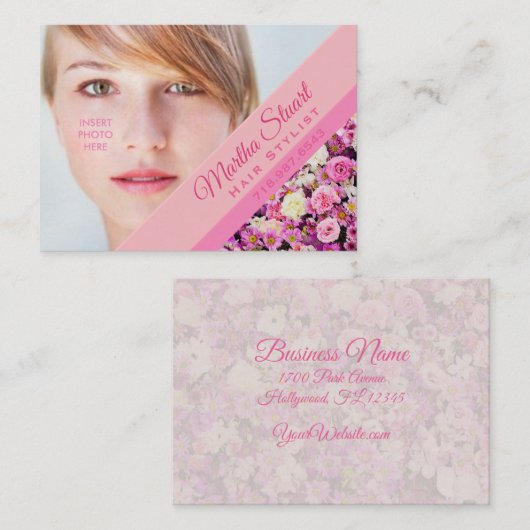 Franse Tuin - Foto invoegen / Visitekaartje (Voorkant / Achterkant)