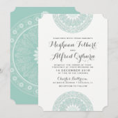 Franse Tuin Huwelijksuitnodigingen uit Versailles Kaart (Voorkant / Achterkant)