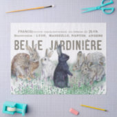 Franse tuin  konijnenkonijn Decoupage Bloom Tissuepapier (Craft)