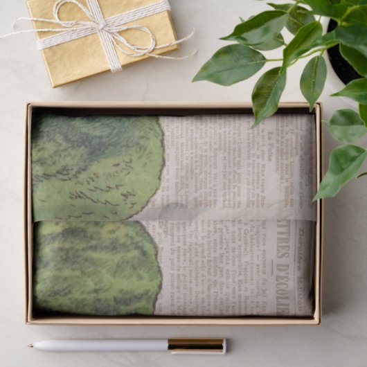  Franse Tuin Lady Collage Decoupage Tissuepapier (Geschenk)