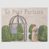  Franse Tuin Lady Collage Decoupage Tissuepapier (Voorkant)