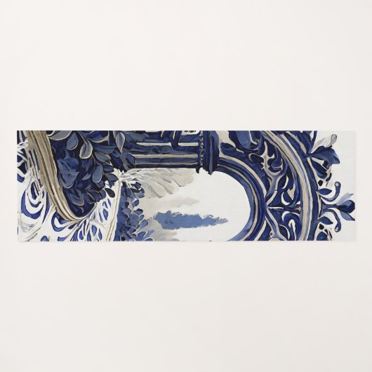 Franse Tuin Zen Yoga Mat (Achterkant (horizontaal))