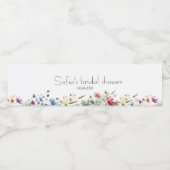 Franse tuine bruidsfeest waterfles etiket (Enkel label)