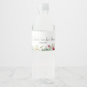 Franse tuine bruidsfeest waterfles etiket (Voorkant)