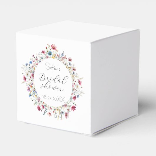 Franse Tuinfeest bloem Bedankdoosjes (Achterkant)