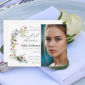 Franse Tuinfeest bloem foto Uitnodiging