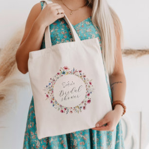 Franse Tuinfeest bloemen bruids douche Tote Bag