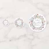 Franse tuinfeest bloemen bruidsdouche confetti (Voorkanten)